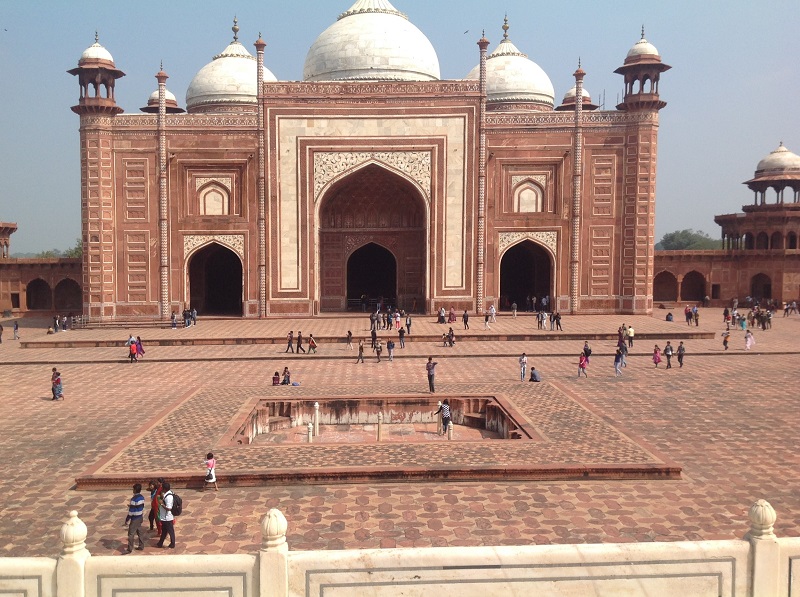 Seiten Eingang zum Taj Mahal